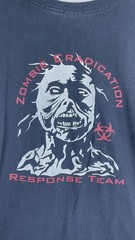 Gildan Shirt Mens XL Blue Zombie Eradication Response Team Leader Graphic Tee