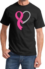 Breast Cancer Awareness T-shirt Heart Ribbon