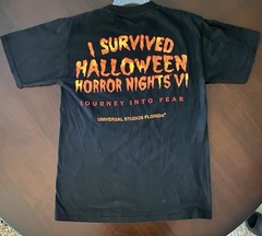 1996 Universal Studios Halloween Horror Nights Journey Into Fear | Med. | Rare