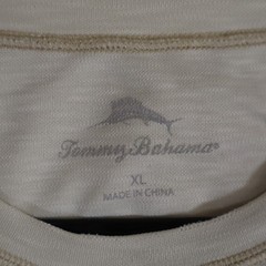 Tommy Bahama Paradise Blend Tee T Shirt Mens XL White Short Sleeve