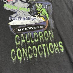 Vintage DeKuyper Shirt XL Halloween Cauldron Schnapps Alcohol Liquor Promo USA