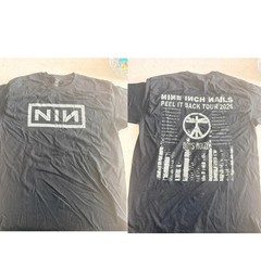 Nine Inch Nails NIN Peel It Back Tour 2026 black 2 side shirt VK09831