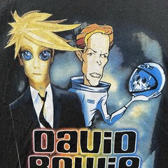 Vintage David Bowie Shirt Mens XL Black A Reality Tour 2000 RARE Double-Sided