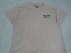 Gallery Dept T Shirt Mens Large Souvenir Tee Cream Beige Double Sided Hollywood