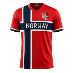 Custom Norway Soccer Jersey, Personalized Name Number Football Shirt