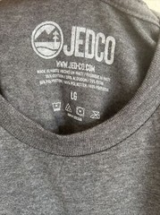 Men’s Jeep “Life Off Road” T Shirt, Large, Grey, Jedco