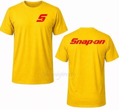 Mechanic T-Shirt Snap-On Style | 100% Cotton Work Tee | Durable Print | Men’s