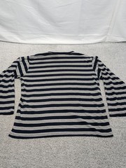 Polo Jeans Ralph Lauren Striped Long Sleeve Shirt Pullover Medium Blue Gray READ