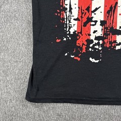 Mens T Shirt Large 1776 USA Sleeveless Patriotic Country Black, Red, White