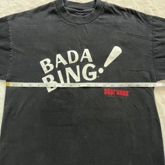 Vintage Y2K 2000 HBO Official The Sopranos Bada Bing Promo Shirt