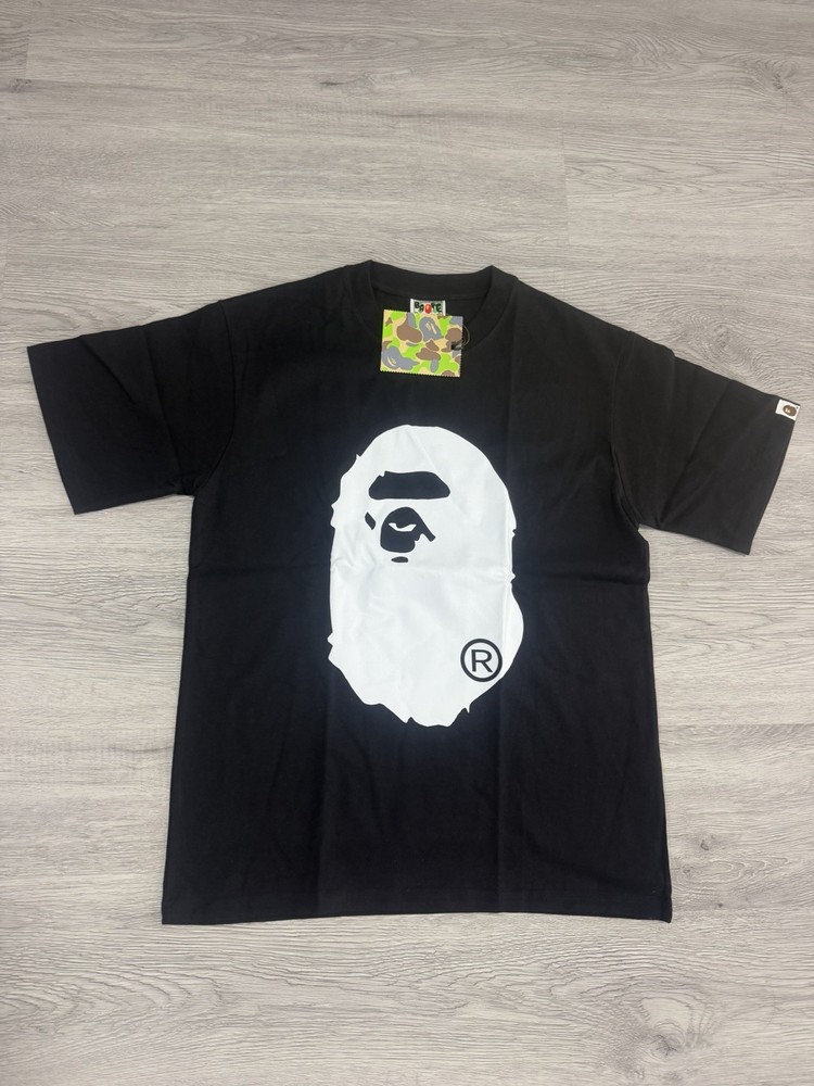 BAPE Big Ape Head T-Shirt Black White | A Bathing Ape SIZE SMALL