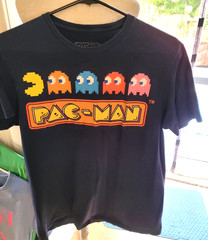 C-Life Group PAC-MAN Gaming Black T-shirt Adult Size Medium