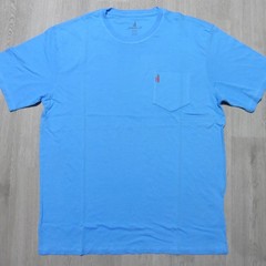 JOHNNIE O Mens M MEDIUM T SHIRT BREWS N VIEWS MALIBLU BLUE RED DALE 2.0 GOLF USA