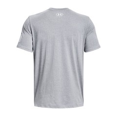 Under Armour 1370811 Men’s UA Freedom Logo T-Shirt, Steel Light Heather, Large