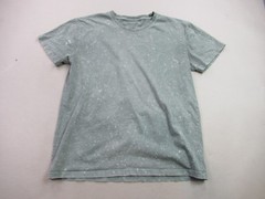 Shirt Mens Medium Short Sleeve Crew Neck Outdoors Lightweight Casual Gray