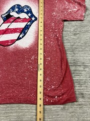 Rolling Stone Graphi Shirt Mens Medium Red Short Sleeve Polyester Tultex 241