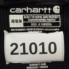 Carhartt Shirt Mens Medium Black Force Base Layer Waffle Thermal Long Sleeve