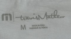 Travis Mathew Hawaiian Tee Mens Sz Medium, Logo, White, Short Sleeve NWT