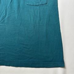 VTG BVD Shirt Mens Large Turquoise Pocket Crewneck USA Single Stitch Selvedge