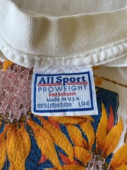 Vintage 90s Arkansas Sunflower Embossed Single Stitch Shirt (L)
