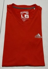 Adidas Ultimate Tee Men’s V-Neck Red Sz Large