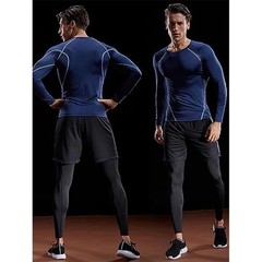 Mens Rash Guard Shirts Quick Dry Swim Shirts UV Protection Long Sleeve T-Shirts