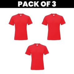 Pack 5 & 3 Fruit of the Loom T-Shirt Plain Casual Wear stag do hen Unisex SS048