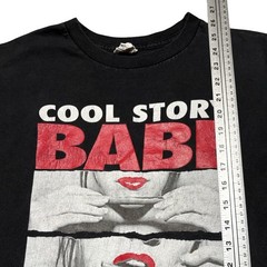 Y2K Nice Babe Roll Me a Blunt T Shirt Black Fade Mens M