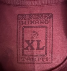 Hinano Tahiti Men’s Red X-Large T Shirt Front & Back Graphic Tee
