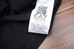 Emporio Armani Black Men’s T-Shirt Round Neck, size M*L*XL*2XL*3XL ,Stripe logo