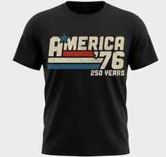 250th T-Shirt America 76 Patriotic Graphic Tee Vintage Cotton