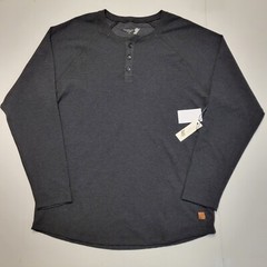 $135 New FUNDAMENTAL COAST Henley Shirt Men’s XL X-LARGE Gray Poly Cotton Rayon