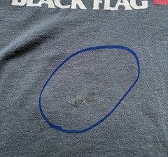 Black Flag Vintage 80s 90s Screen Stars Band T-Shirt Size M Navy USA