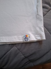 Free Planet Men’s Pride Cotton Crew Neck Pocket T-Shirt Rainbow Stripe Small
