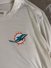 Nike Miami Dolphins NFL On-Field Player Worn Practice Long Sleeve #6 XL White