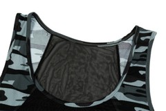 Men’s Camouflage Undershirts Sport Fitness Breathable See-through Tank Tops Vest