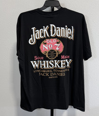NWT Changes Mens Crew Neck Short Sleeve Jack Daniel’s Vintage T-Shirt Black