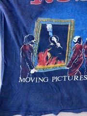 Vintage RUSH Shirt Size Large 80s Moving Pictures Tour 1981 Concert Band Tee