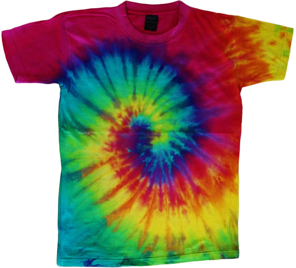 Spiral design tie dye t-shirt colorful swirl tie dye tee men’s tie dye shirt