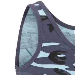 Army Vest Military Combat US Sleeveless Fancy Dress Tank Top Midnight Blue Camo