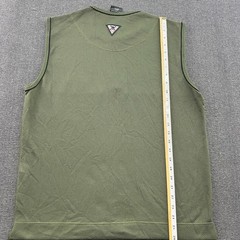 Vintage Y2K Oakley Software Mesh Rave Vest Mens XL Shirt Sleveless Green 1/4 Zip