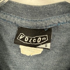 Volcom Graphic T-Shirt Mens Small Gray Blue Stone Logo Short Sleeve Tee
