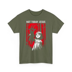 Not Today Jesus Funny Gothic Dark Art Creepy Cute Pastel Goth Tee Unisex T-Shirt