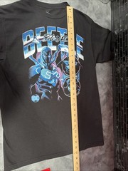 DC Comics Blue Beetle Graphic T-Shirt Black Short Sleeve Superhero Tee Size M