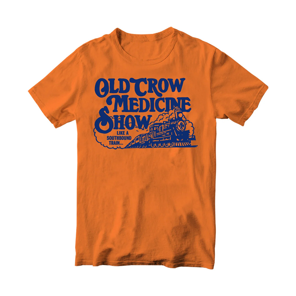 Old Crow Medicine Show Southbound Train Tee Shirt Orange Unisex S-5XL EM1348