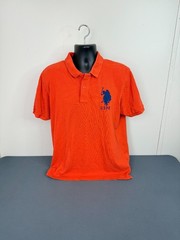 U.S. Polo Assn. USPA 3 Men’s Size XL Orange Shirt with Collar