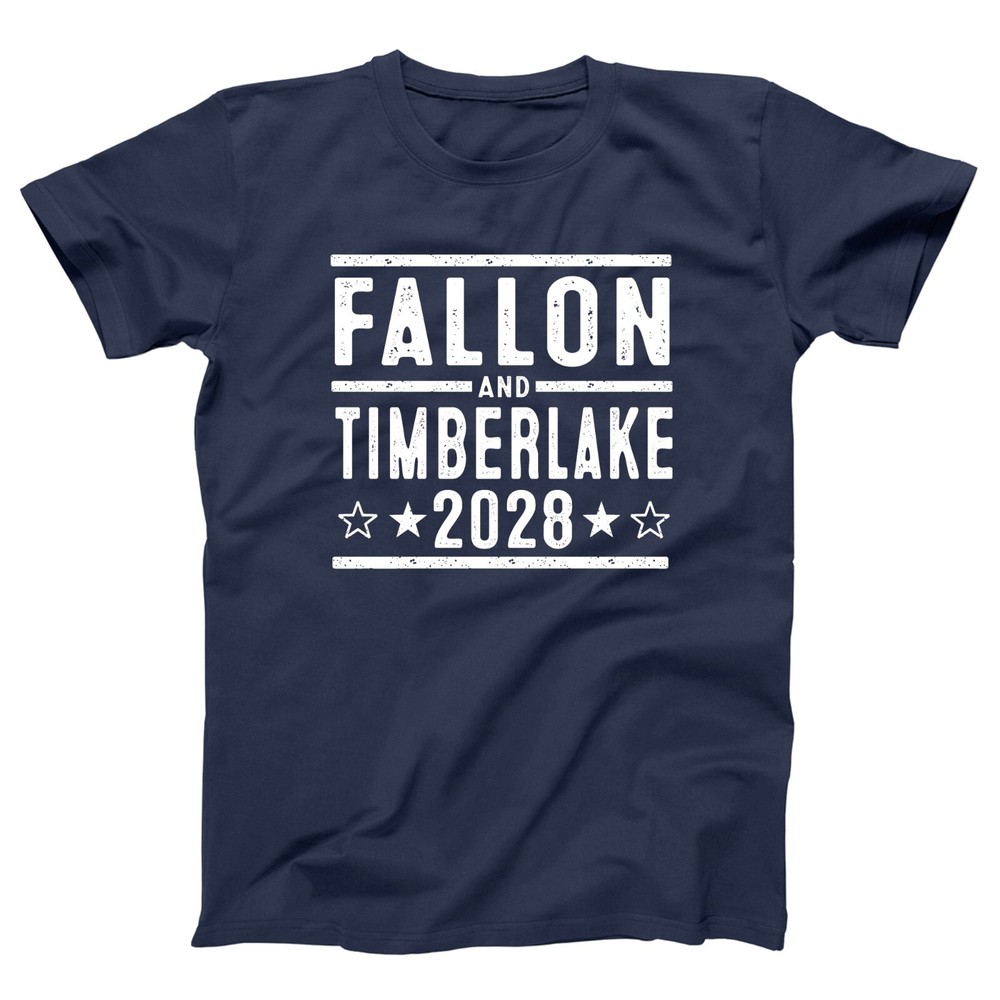 Fallon Justin Timberlake 2028 Election funny comedy duo Xs-5x Unisex Soft Tshirt