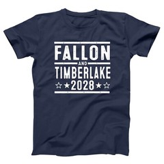 Fallon Justin Timberlake 2028 Election funny comedy duo Xs-5x Unisex Soft Tshirt