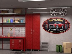 1968 Buick Skylark GS Hardtop Classic Car Garage Sign Wall Art Graphic Sticker