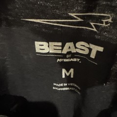 Mr. Beast Mens Black Short Sleeve T-Shirt Size M Pullover Solid Graphic Print